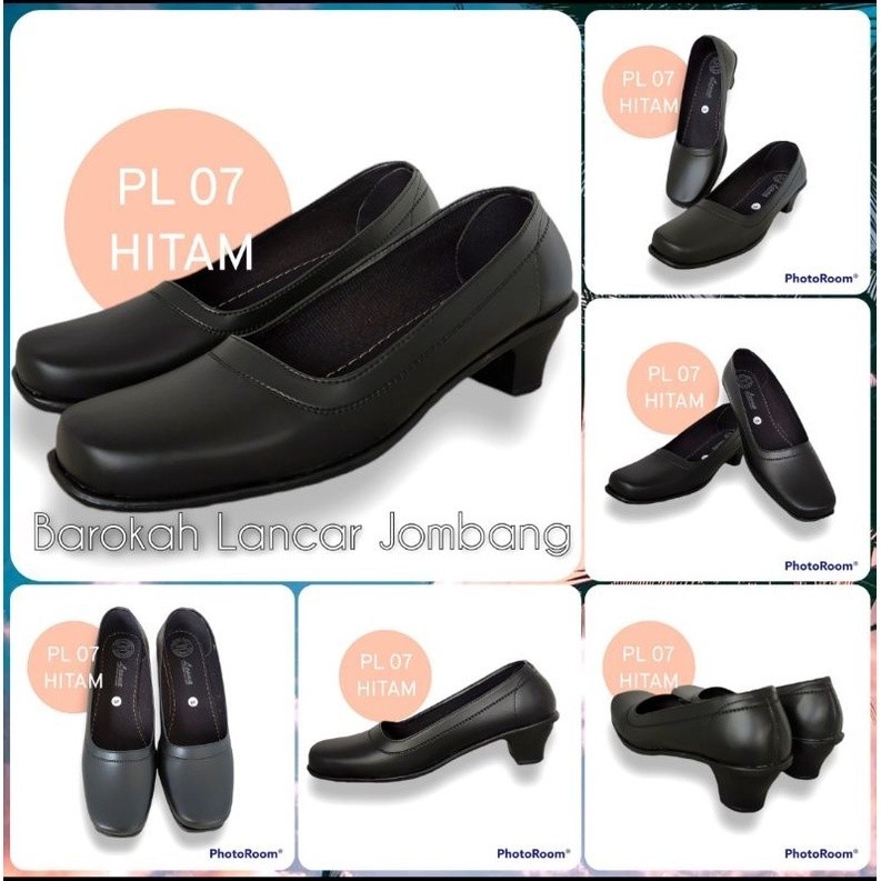 Promo Mega Sale 4.4 // SEPATU PANTOFEL HAK 5CM GURU FORMAL PASKIBRA PL 6 / PL 7