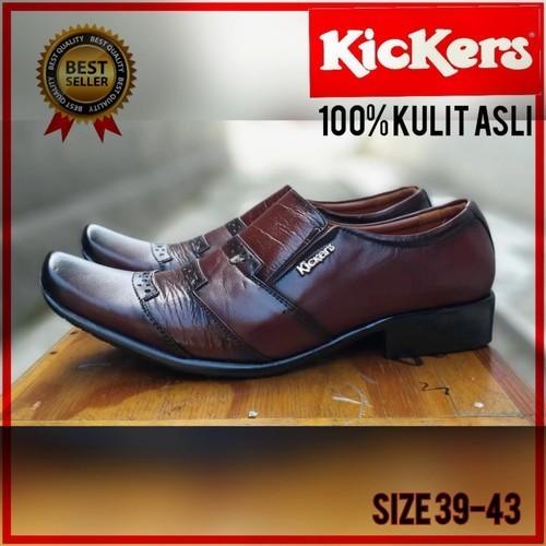 Promo Mega Sale 4.4 // sepatu pantopel kickers original 2203 Sepatu Kerja Formal Pantofel Kickers