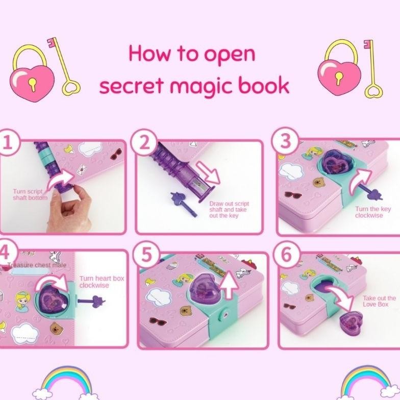

gd-5 CODMainan Surprise Treasure Magic Book Aksesoris Kado Anak Puzzle Hadiah Ulang Tahun Untuk Anak Perempuan Termurah