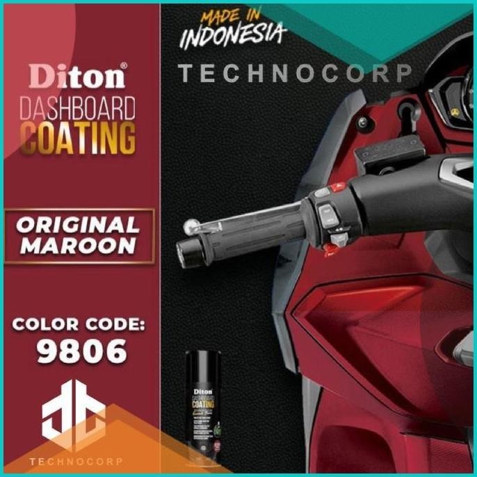 DITON PREMIUM 9806 MAROON DASHBOARD COATING BODY ORIGINAL MERAH MARON