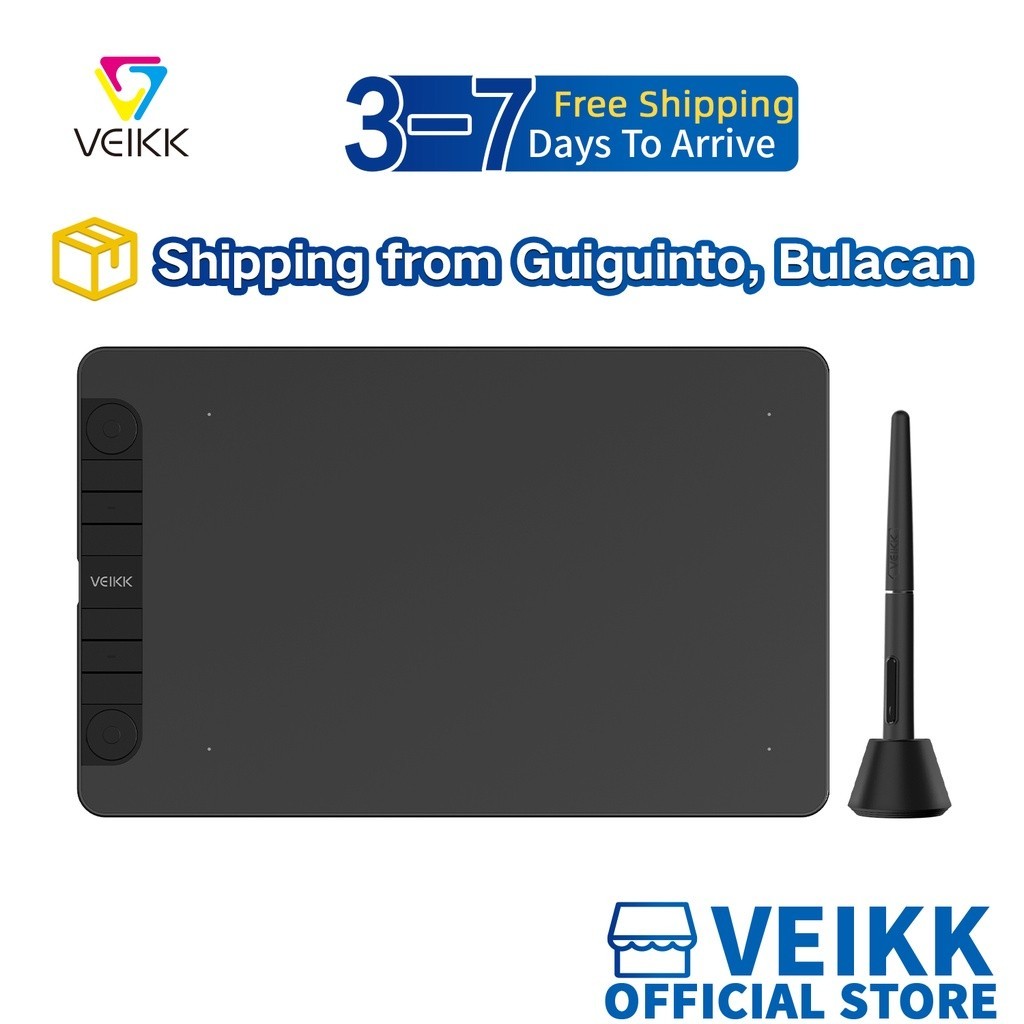 Veikk VK1060PRO Tablet Grafis Tablet Tablet Tablet Digital Tablet dengan Tilt OTG Stylus Bebas Baterai Untuk Android Windows MacOS