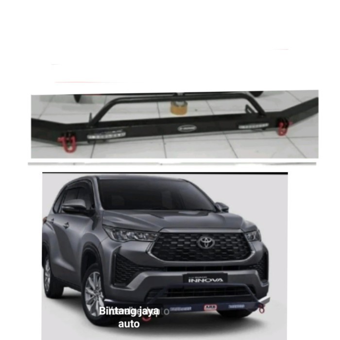 TANDUK ARB PENGAMAN BEMPER DEPAN BESI MINI LED INNOVA ZENIX 2023-2024