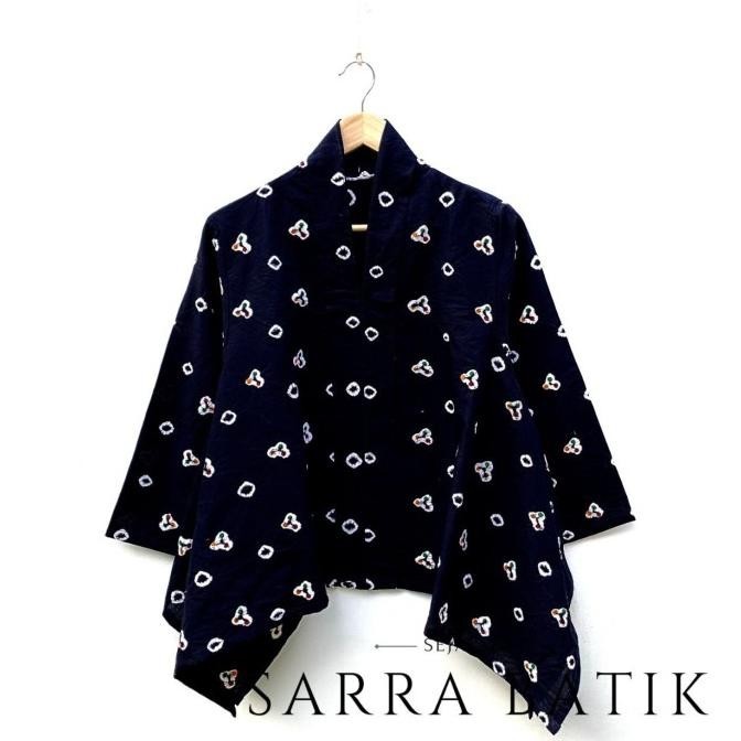 PREMIUM Blus Kartini Jumputan Warna Cerah Batik Kutubaru Kebaya Katun