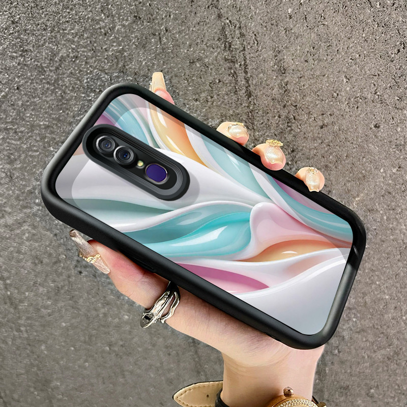 Casing Hp OPPO F11 OPPO A9 2019 OPPO A9x Case HP lembut Kesing pelindung silikon pola pigmen warna-w