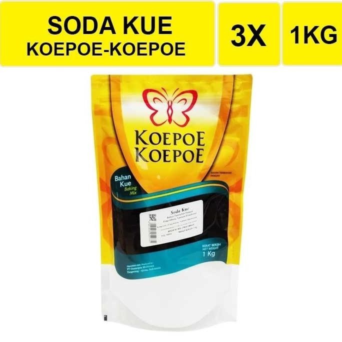 

3 Pcs/Pouch Soda Kue Cap Koepoe Kopoe/Soda Kue Cap Kupu Kupu 1Kg