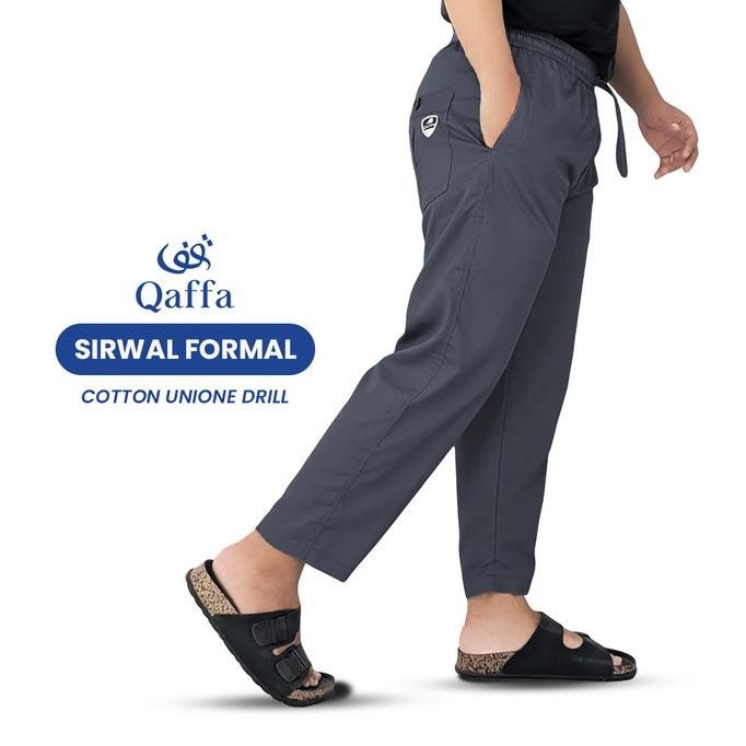 Celana Sirwal Formal Pria Kantor Ankle Polos Sirwal Jumbo Dewasa