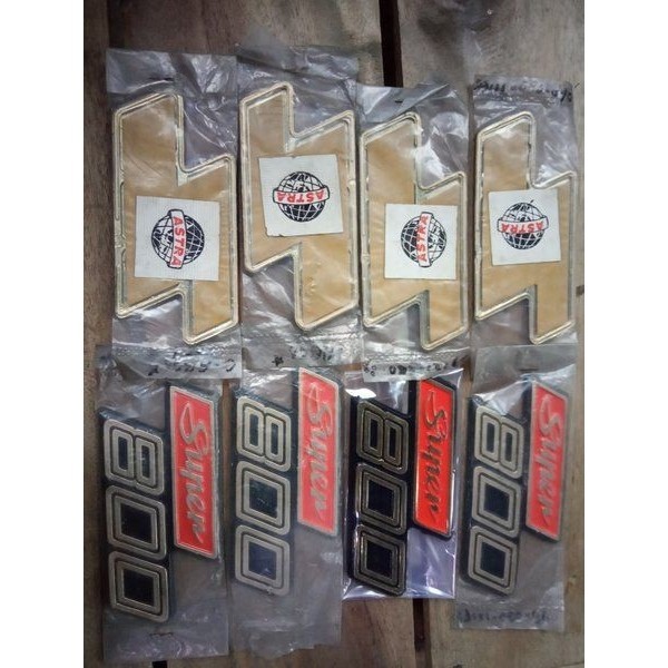 PALING BARU EMBLEM BOX AKI TEPONG MOTOR HONDA C800 SUPERCUP ORIGINAL