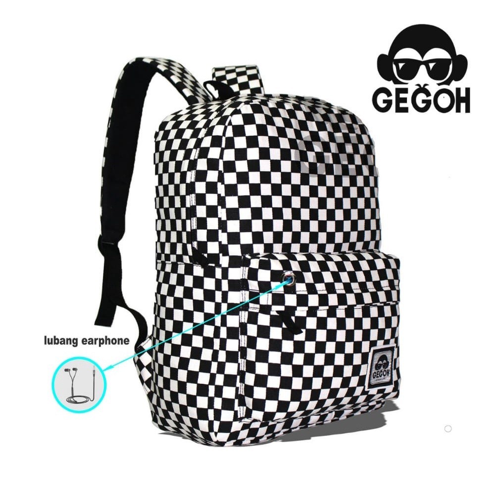 Promo Mega Sale 4.4 // Tas Ransel Pria Full Catur - Tas Pria - Tas Punggung - Ransel Sekolah