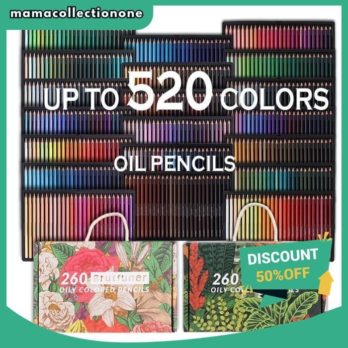 

BRUTFUNER 520 COLORS PROFESSIONAL OIL COLORED PENCIL LIMITED EDITION TERMURAH