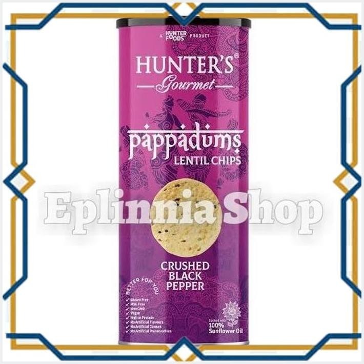 

[EPL] HUNTER'S HUNTERS CRUSHED BLACK PEPPER LENTIL CHIPS 120 GR - KERIPIK