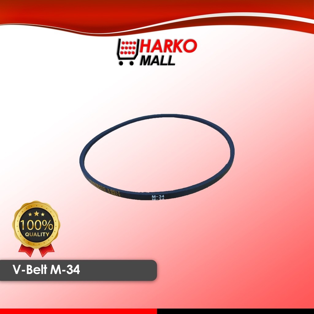 Karet Vanbelt Mesin Cuci Vanbel / Fan V Belt Universal untuk merk SANYO SHARP LG Ukuran M-34