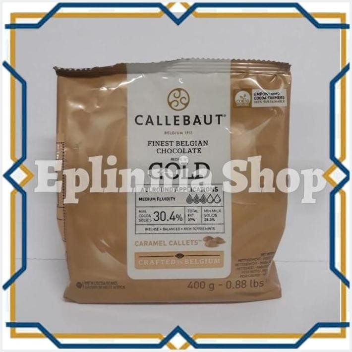 

[EPL] CALLEBAUT GOLD CHOCOLATE CARAMEL CALLETS 400 GR - COKELAT KARAMEL