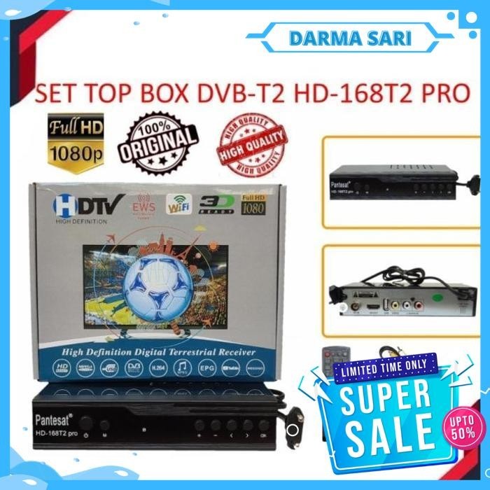 SET TOP BOX TV DIGITAL DVB RECEIVER WIFI STB PANTESAT HD99 HD-99 T2 BIG SALE