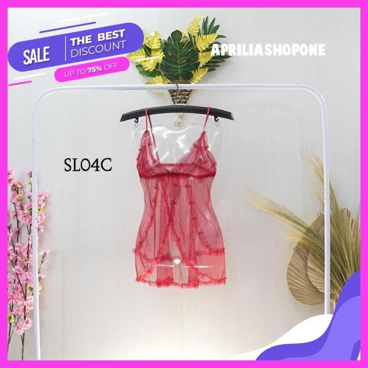 PRODUK PILIHAN SLEEPWEAR BAJU TIDUR TRANSPARAN LINGERIE BIRU SLD