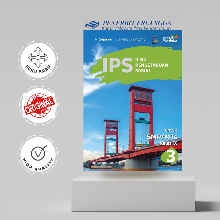 0033000660 - BUKU ERLANGGA (ORIGINAL) IPS SMP/MTS KELAS 9 KURIKULUM MERDEKA