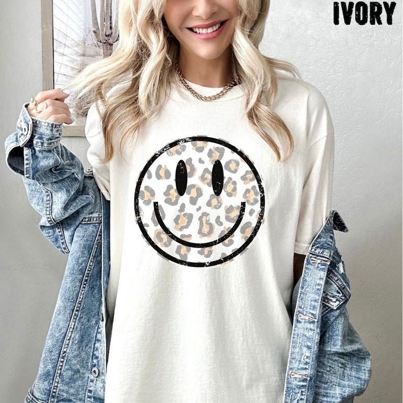 Kaos Muka Macan Tutul Bahagia Kaos Macan Tutul Kaos Muka Macan Tutul Baju Muka Lucu Baju Trendy Kaos