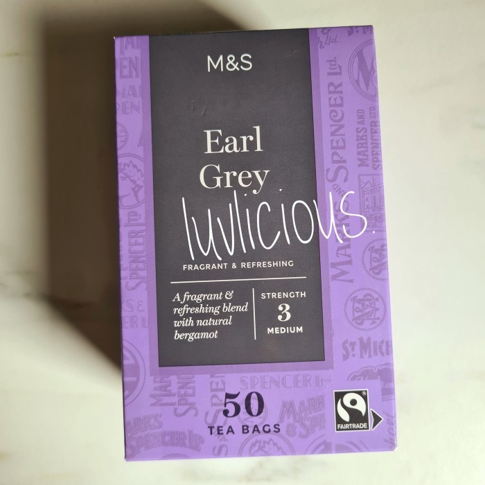 

M&S Mark Marks & And Scer Earl Grey Teabags Tea Bag Teh Celup