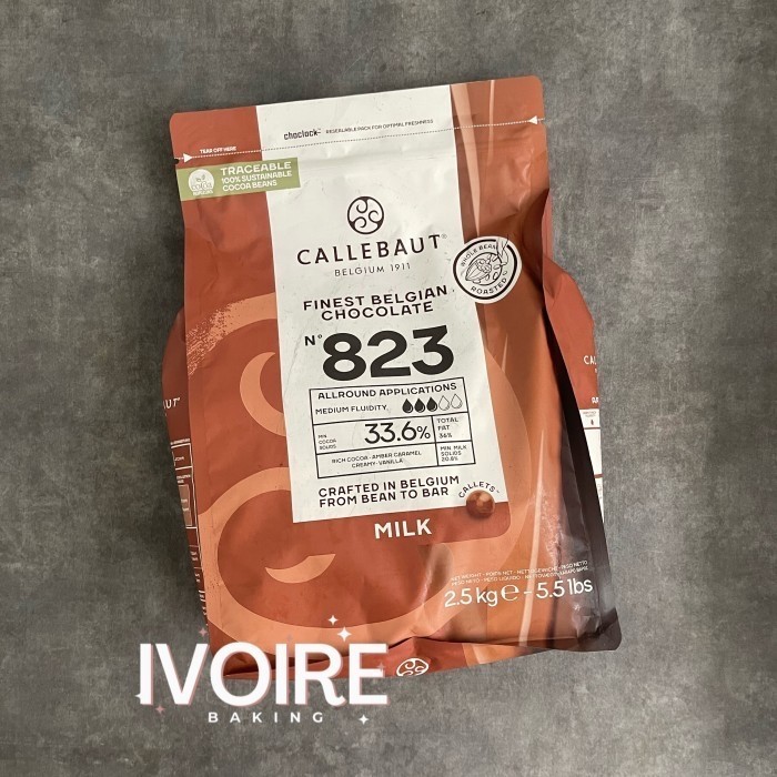 

Cabina Callebaut Milk Chocolate Couverture 823 33.6% 2.5Kg