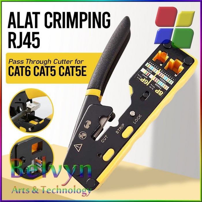 ZOERAX ALAT CRIMPING RJ45 PASS THROUGH CUTTER FOR CAT6 CAT5 CAT5E 6088