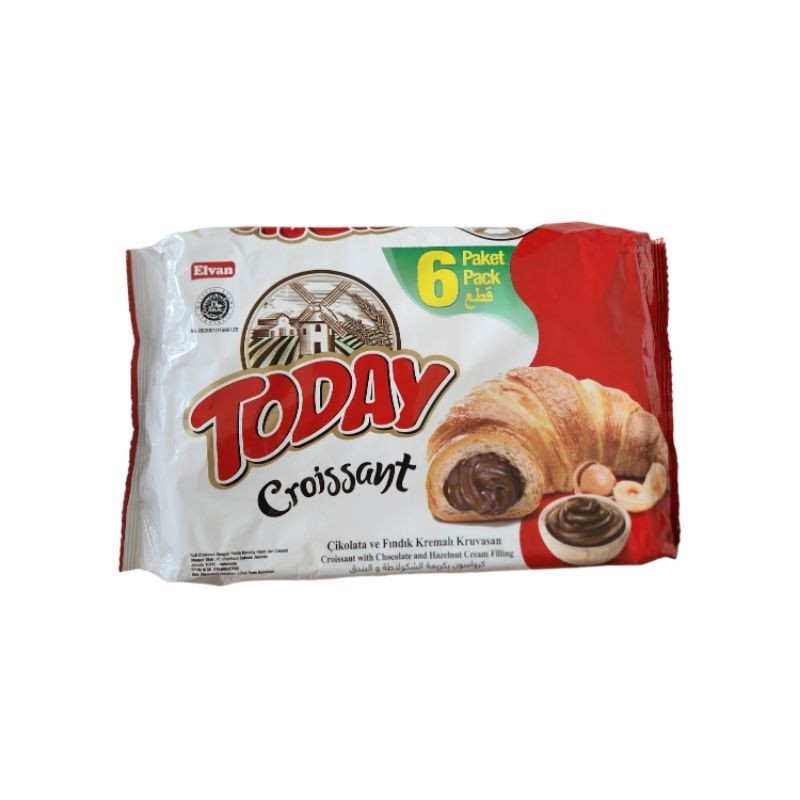

Elvan Today Croissant Chocolate Hazelnut isi 6 pack