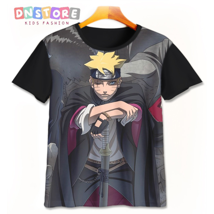 Kaos Anak Boruto v3 Baju Film Animasi Kartun Anak Boruto 3D Printing Untuk Umur 1-12 Tahun - Dn STOR