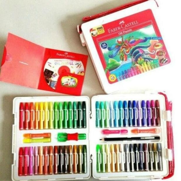 

Crayon 60 warna Faber Castell / HEXAGONAL OIL PASTELL 60 Warna P64T