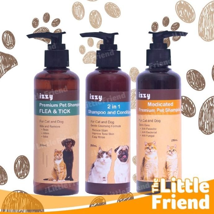 Shampoo Conditioner Anti Jamur Anti Kutu Anjing Kucing Premium Izzy