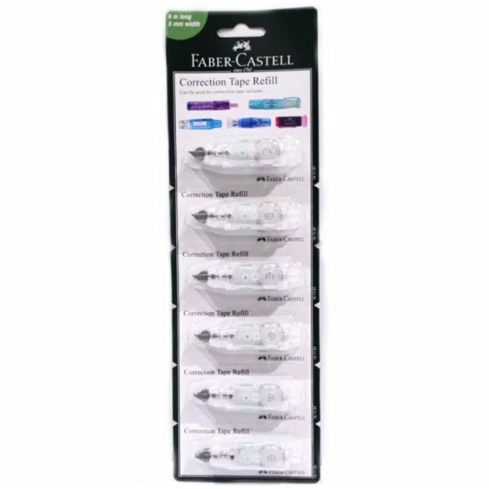

Refill Correction Tape Faber Castell Qar, Qdr, And Qjr Set 6