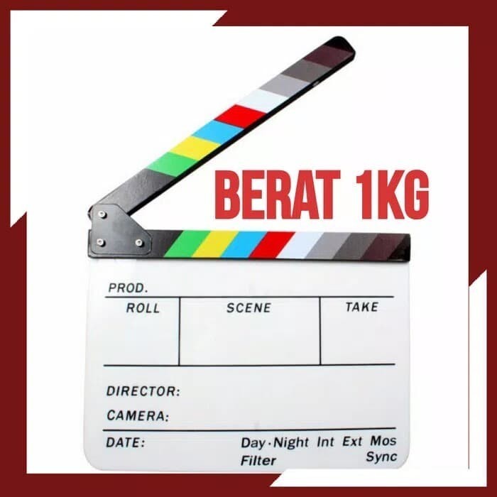 

Profesional Clapper Board Colorful Acrylic