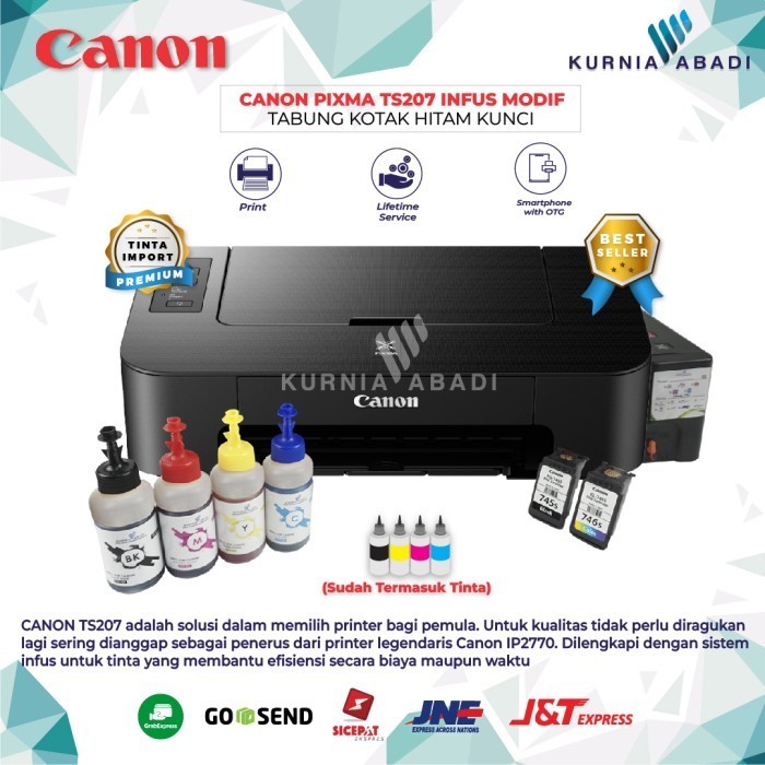 Printer Canon Ip 2770 Ip2770 Inkjet + Infus Tabung