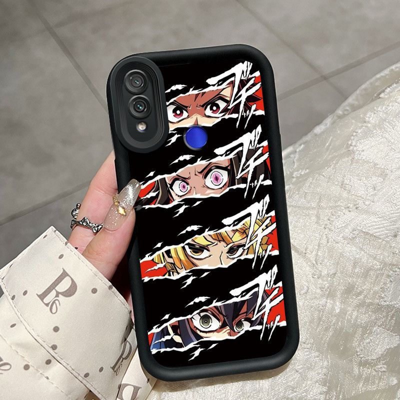 Casing Hp Xiaomi Redmi Note 7 Redmi Note 7s Redmi Note 7 Pro Case lembut ganda Softcase pola mata ka