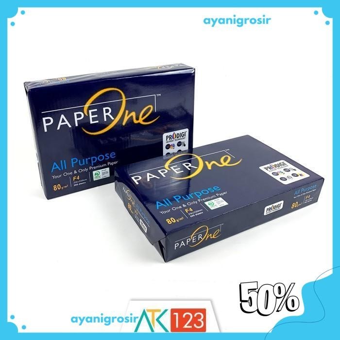 

KERTAS HVS F4 80 GSM - PAPER ONE BEST PRODUK