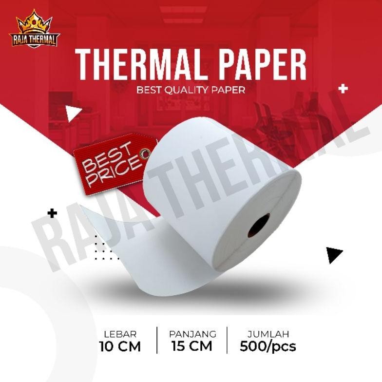 

KERTAS STICKER THERMAL A6 100X150MM STICKER BARCODE PAPER THERMAL COD