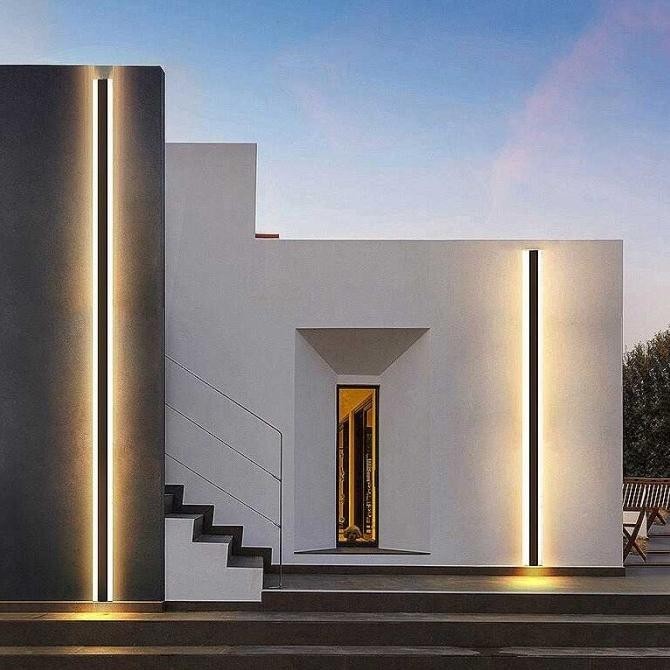 Lampu Dinding Hias Tempel Dinding Minimalis Modern Outdoor Tembok