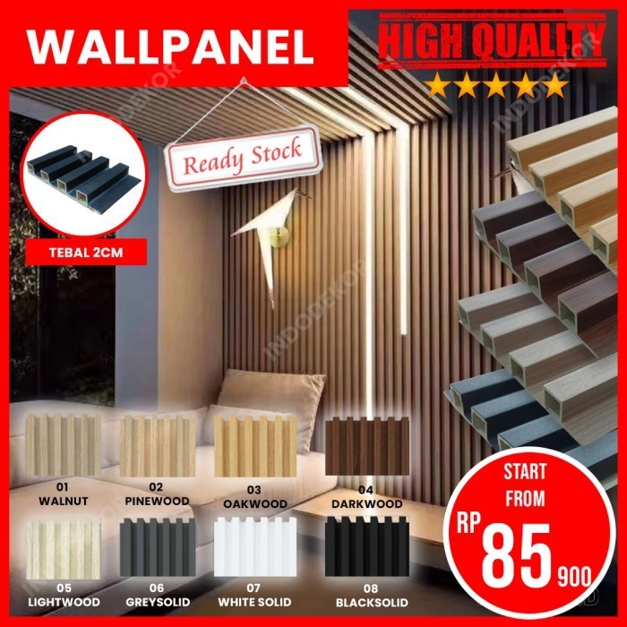 Wood Panel Wpc Wall Panel Pvc Panel Dinding Kayu Kisi Kisi Kayu