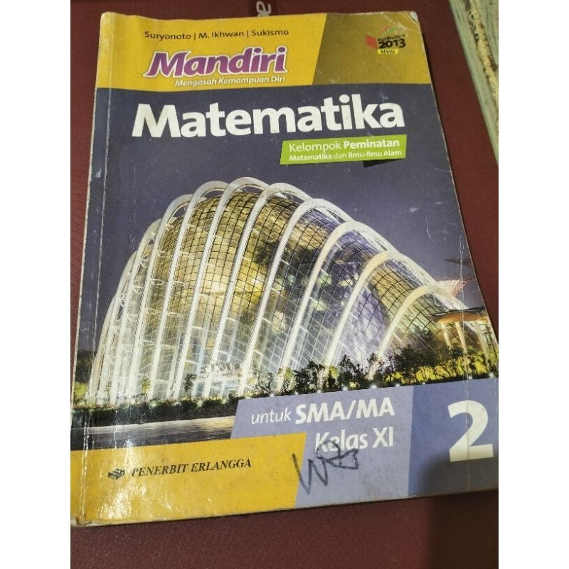 buku bekas mandiri kelas 11 fisika, kimia dan matematika minat