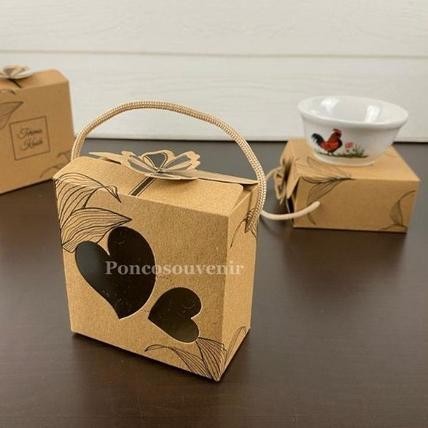 

we-12 50 Pcs + Tali Box Kemasan Mangkok Kemasan Mangkok Ayam Mini Rustic Termurah