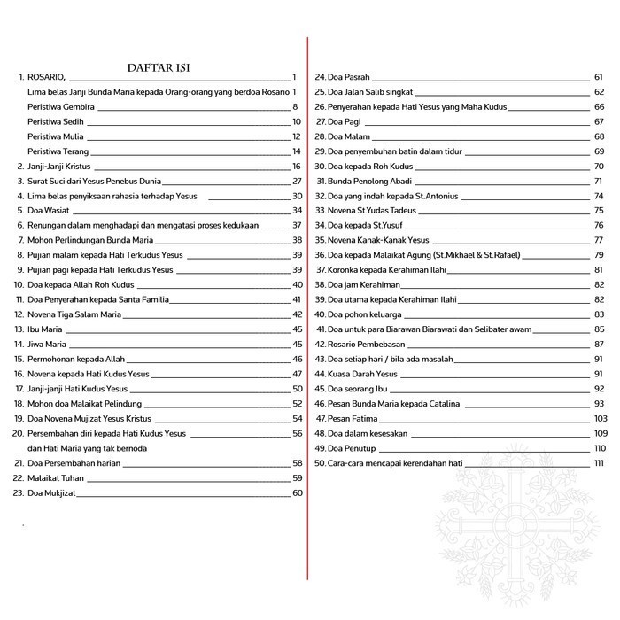 Mayu Promo Terbatas Buku Doa Katolik Lengkap - Novena - Rosario