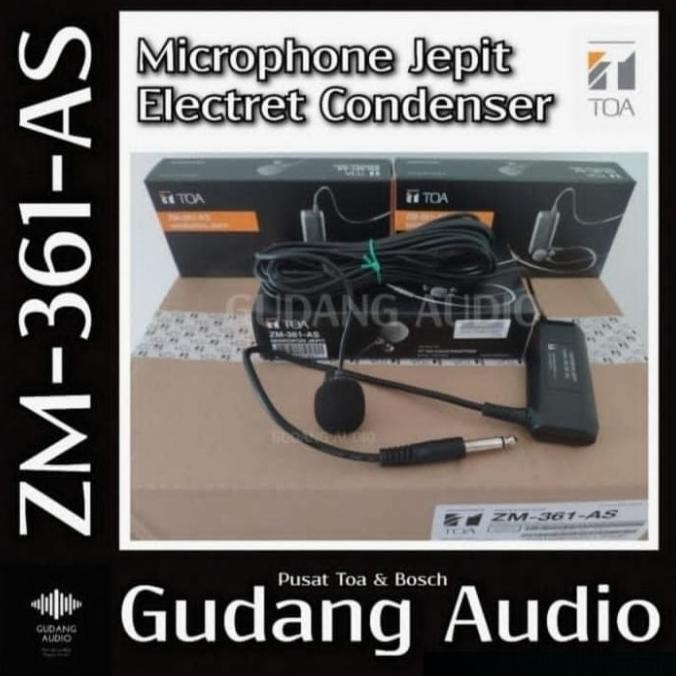 Microphone Jepit Toa Mikropon Mic Toa Zm-361 Zm 361