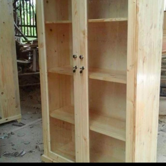 Barang Terlaris Rak Buku Minimalis /Lemari Kayu Jati Belanda /Rak Kayu Nivashafit