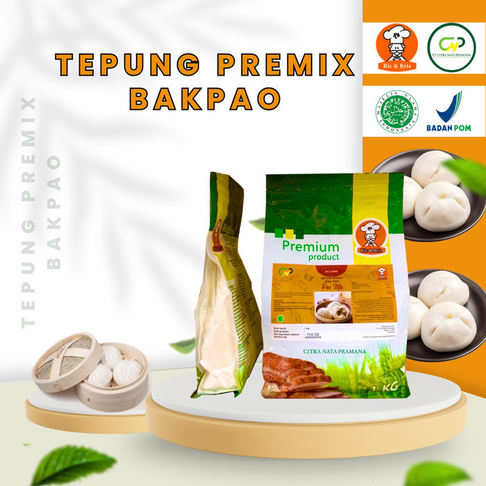 

Terlaris Tepung Bakpao Premiks R&B 1 kg / Instan Pao Mix Mantao Bakpau Halal SALE