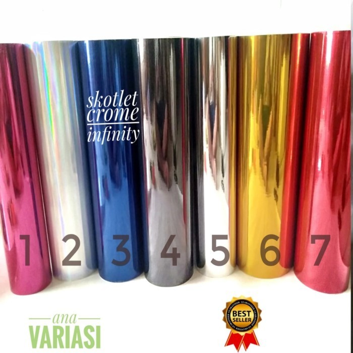 Stiker Skotlet Motor Mobil Chrome Skotlet Chrome Merk Infinity