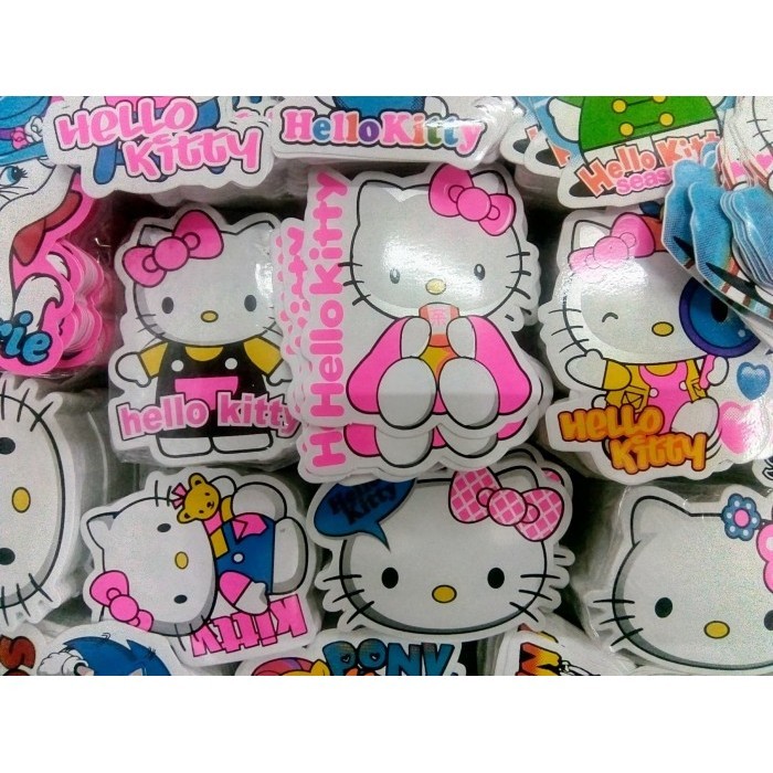 Sticker Isi 850 Pcs Motif Kartun Animasi Anak Stiker Motor Helm Kaca
