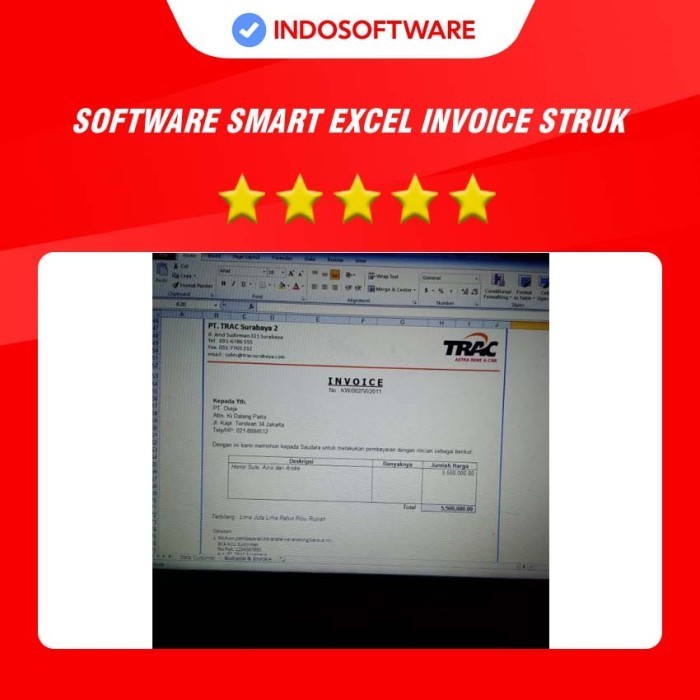 

SOFTWARE SMART EXCEL INVOICE STRUK KUITANSI KWITANSI NOTA FAKTUR FULL MURAH