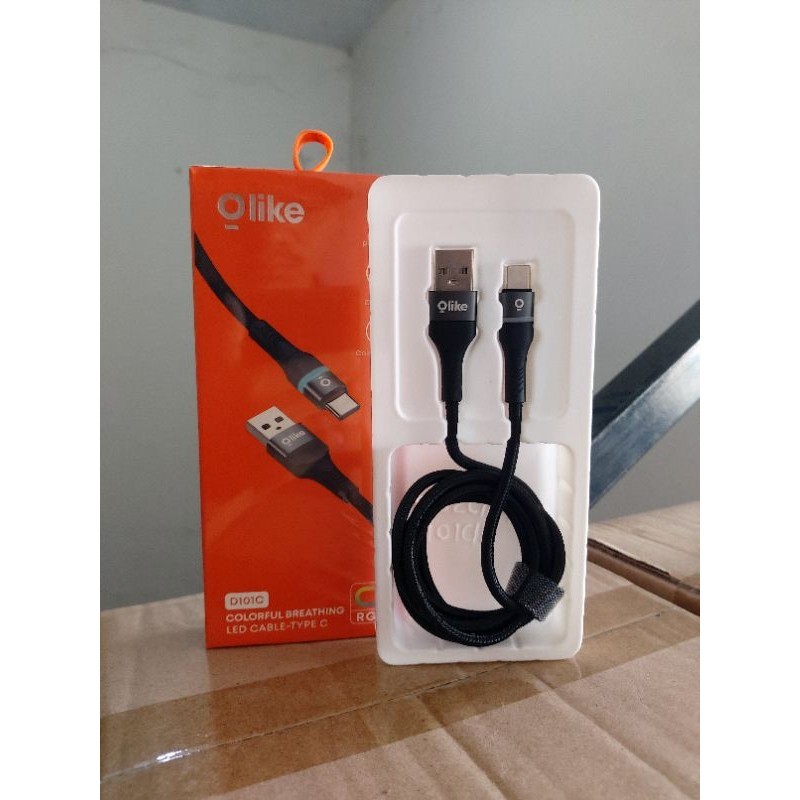 Olike D101C Colorful Breathing Led Cable Type-C