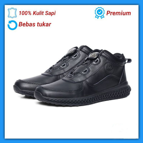 Sepatu Boots Pria Tali Putar Boa Parabellum Pdh Pdl Dinas Polri Tni