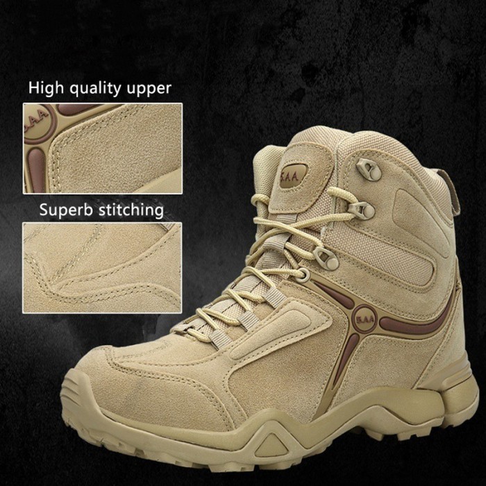 Sepatu Safety Pria 5Aa Tactical Boots Ujung Besi
