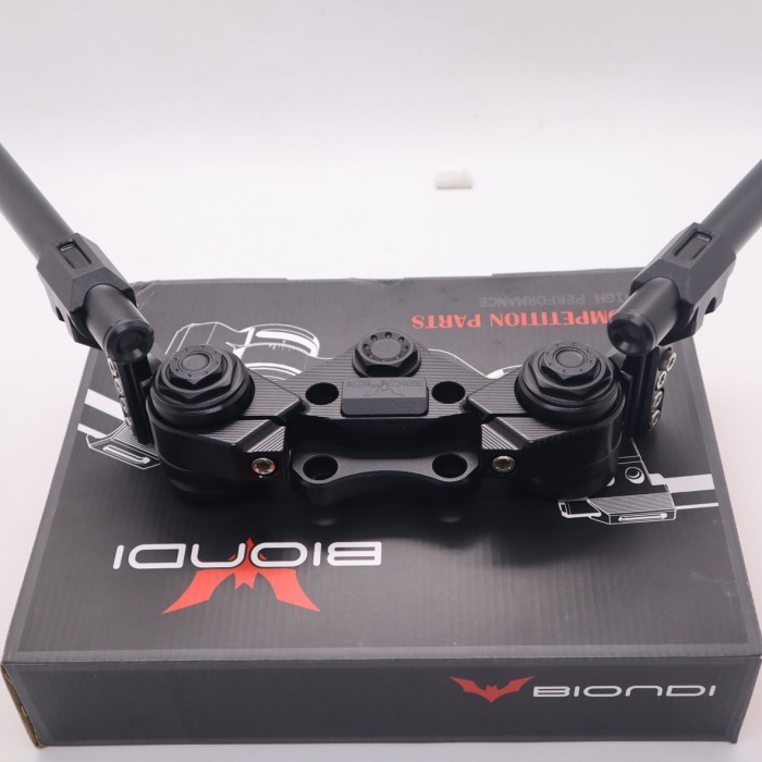 Stang Jepit Nmax 155 & Pcx 150 Biondi Type Vortex Alumunium - Hitam