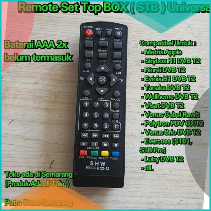 Remote set top box Universal Remote STB universal terlengkap Remote Tv