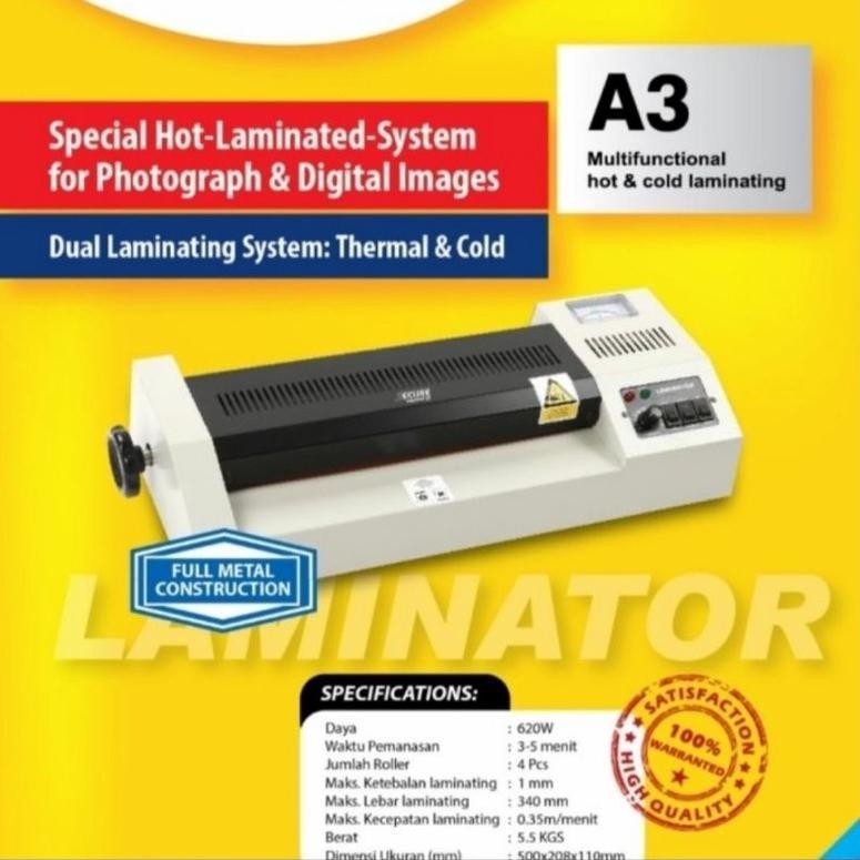 

Banyak Diskon!!! Mesin Laminating Secure Instant Ii Orinal- Mesin Laminasi / Mesin Laminator A3